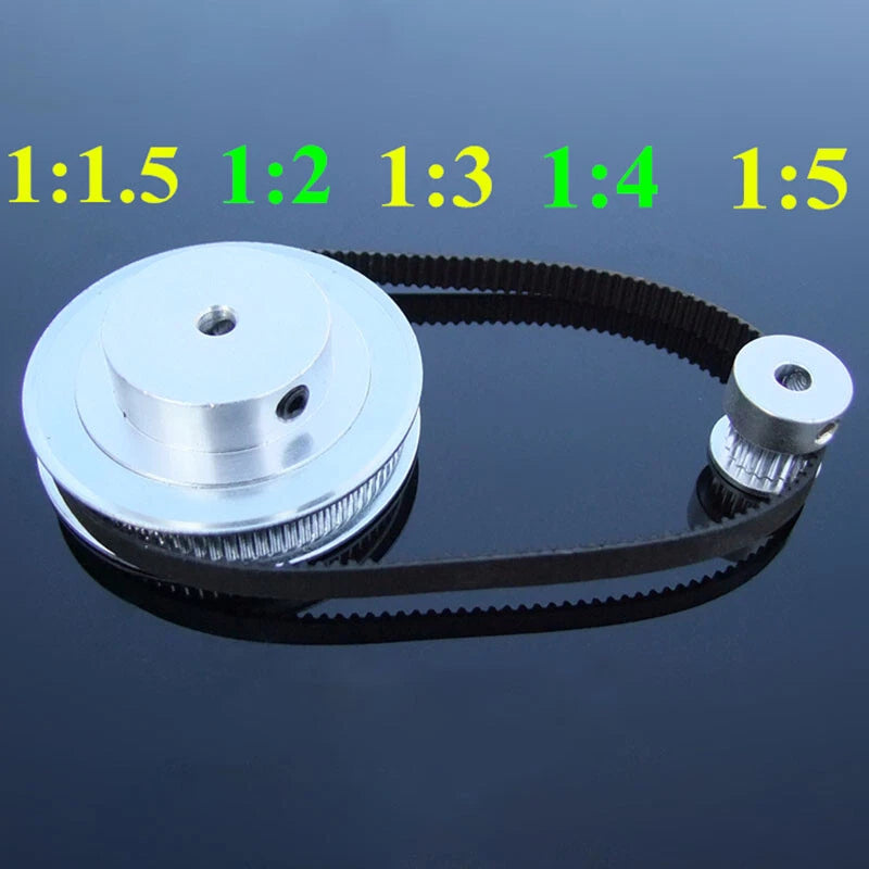 GT2 16-80T Timing Pulley 6mm Belt Synchronous Wheel Gear 3D Printer Bore 4-14mm