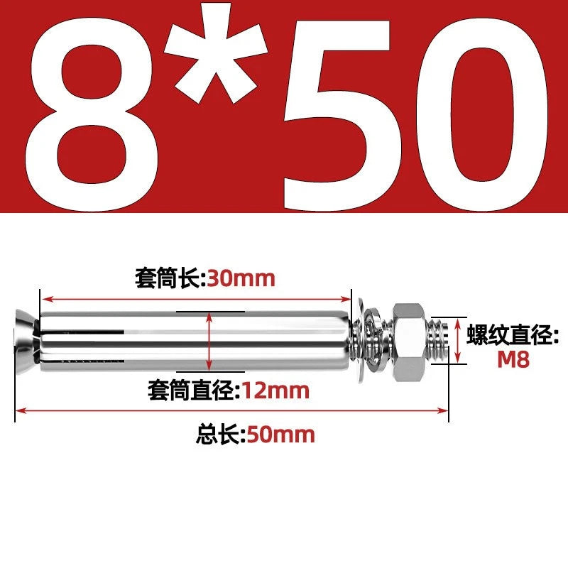 Concrete Expansion Anchor Bolts M6–M16 | Extra Long Masonry Sleeve Anchors