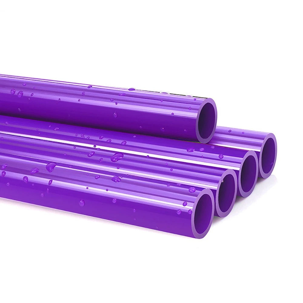 Purple PVC Pipe Round Tube – Solvent Weld Rigid Tubing 500mm Long | 20–50mm