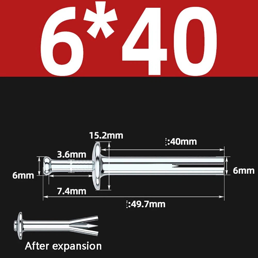 M6 M8 Galvanized Expansion Bolts — Metal Impact Anchors for Concrete & Masonry