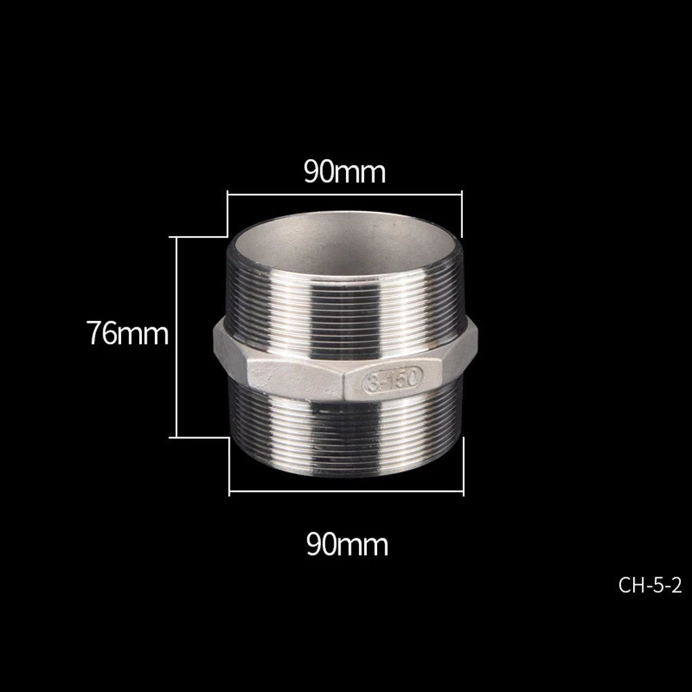 Stainless Steel Threaded Pipe Reducer Nipple — BSP Male to Male Fitting