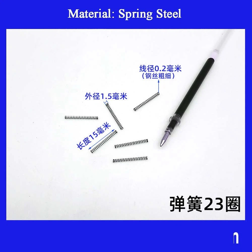 Spring Steel Small Compression Spring 0.2/0.3/0.4mm Wire Diameter 3-50mm Length