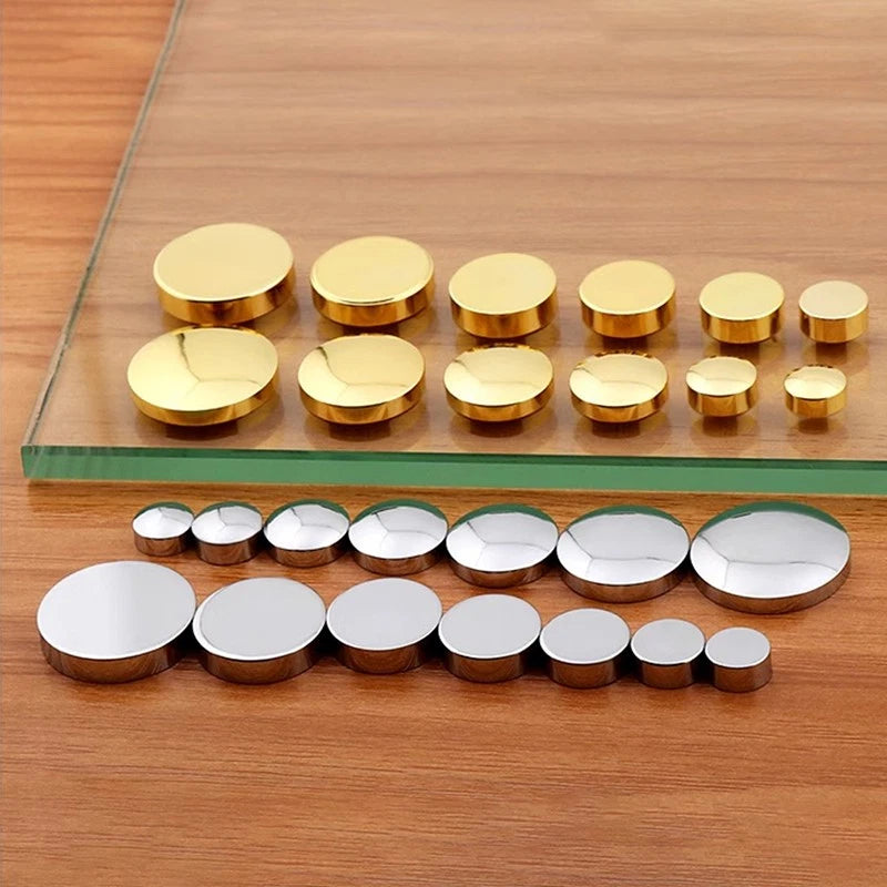 Decorative Mirror Screw Caps – Copper Alloy, 12–25mm, 3 Styles