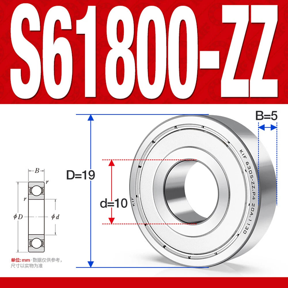 Miniature Stainless Deep Groove Ball Bearing Small Bearings Inner Dia-Ø 2mm-35mm