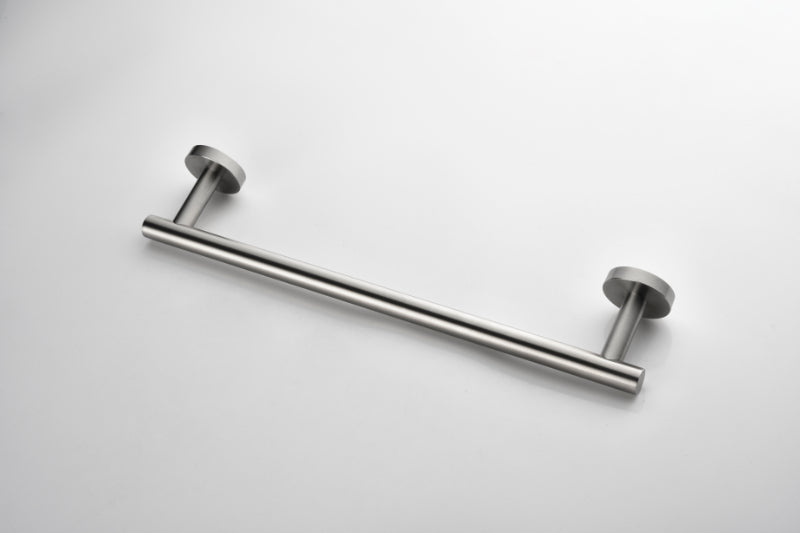 6-Piece Stainless Steel Bathroom Towel Rack Set – Wall Mount, Brushed Nickel, Complete Hardware Kit