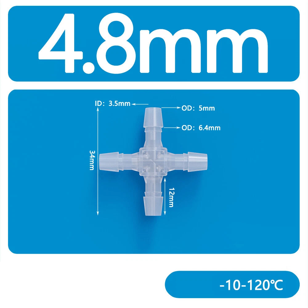 Plastic Hose Connector 4 6 8 10-Way Barbed Joiner Tube Pipe Fitting Splitter