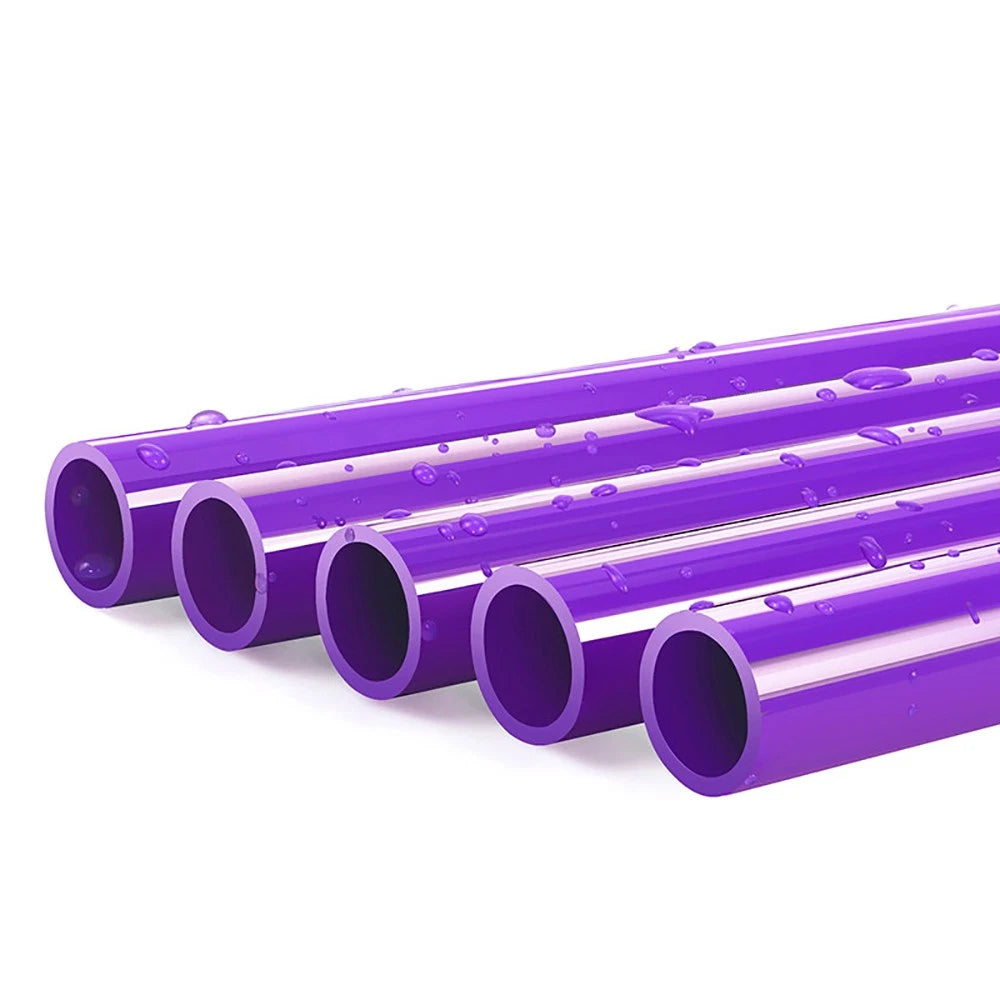 Purple PVC Pipe Round Tube – Solvent Weld Rigid Tubing 500mm Long | 20–50mm