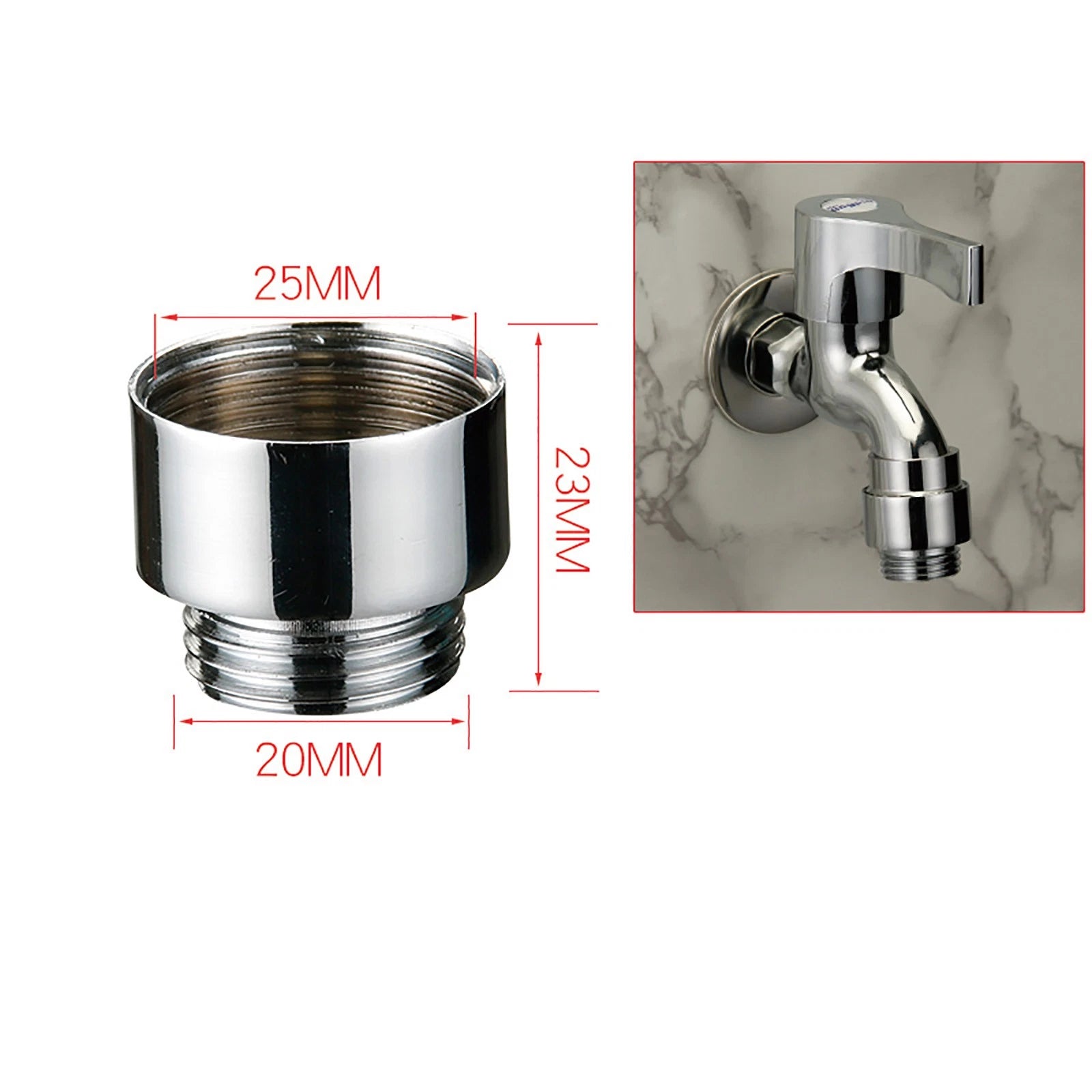 Garden Kitchen Water Faucet Adapter Tap Connector Universal Hose Pipe Fitting