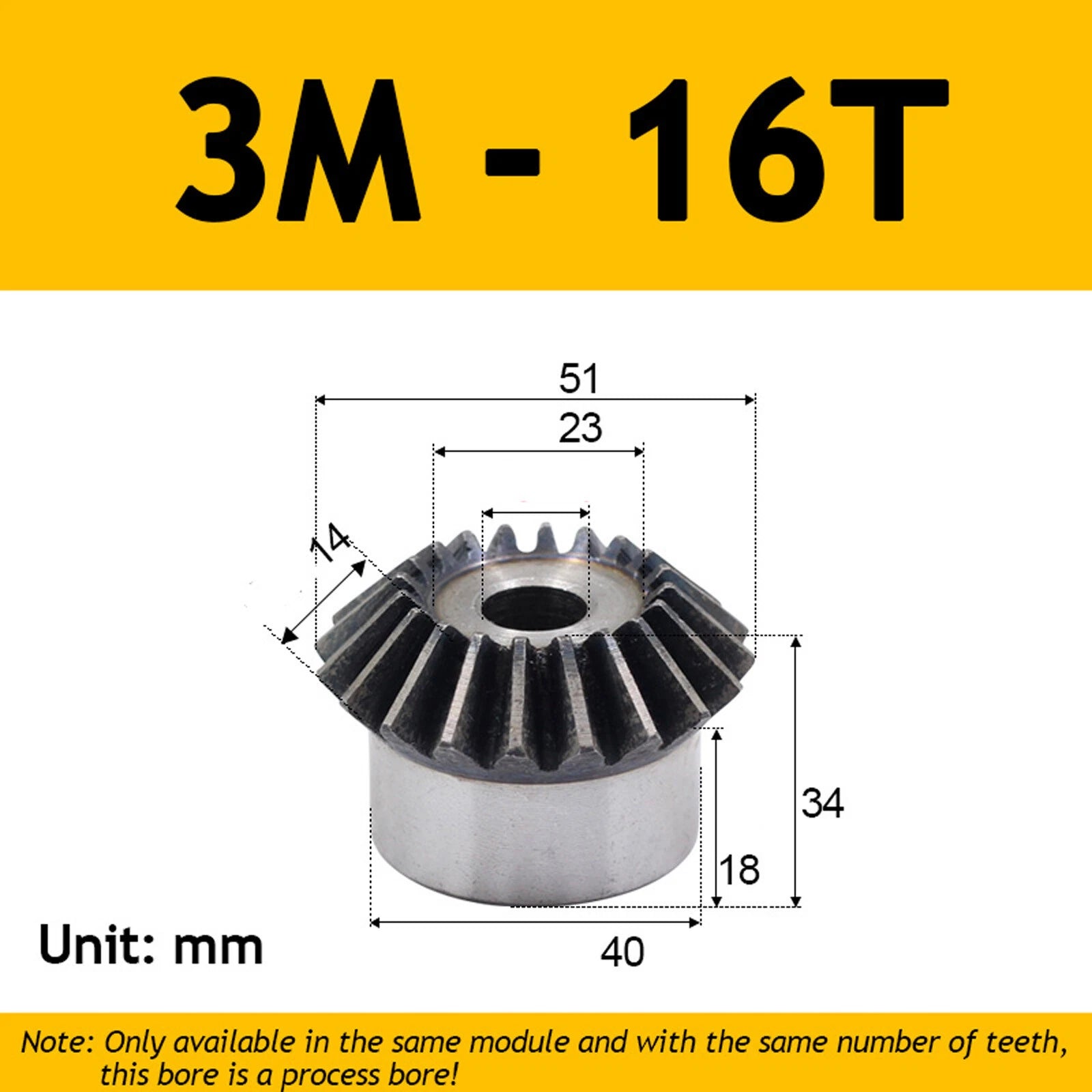 3 mod Twill Spiral Bevel Gear 15-40 Zähne 90° Meshing 45# Steel 1:1 Pairing