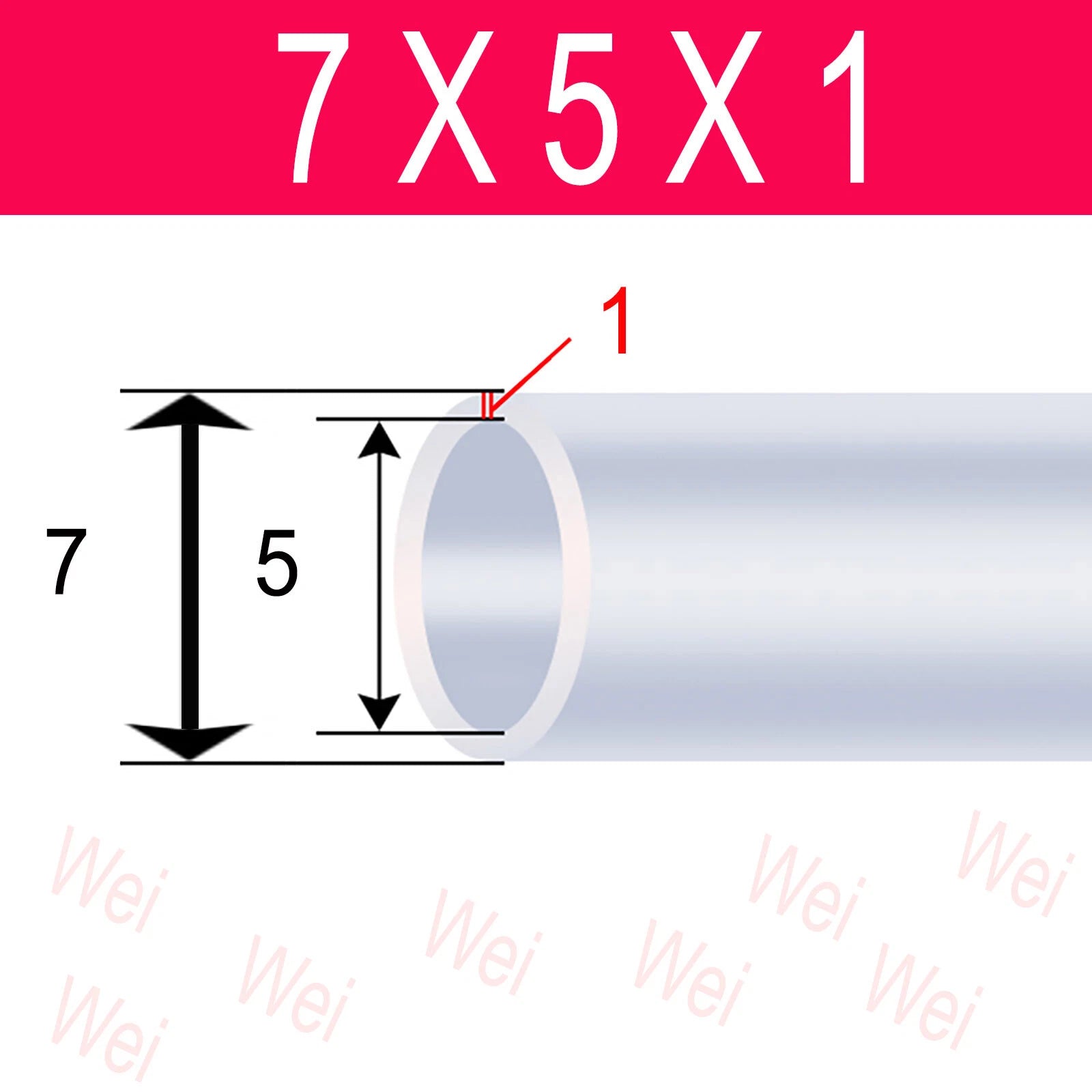 Clear Flexible PVC Tubing – OD 3mm to 57mm, Custom Cut Lengths