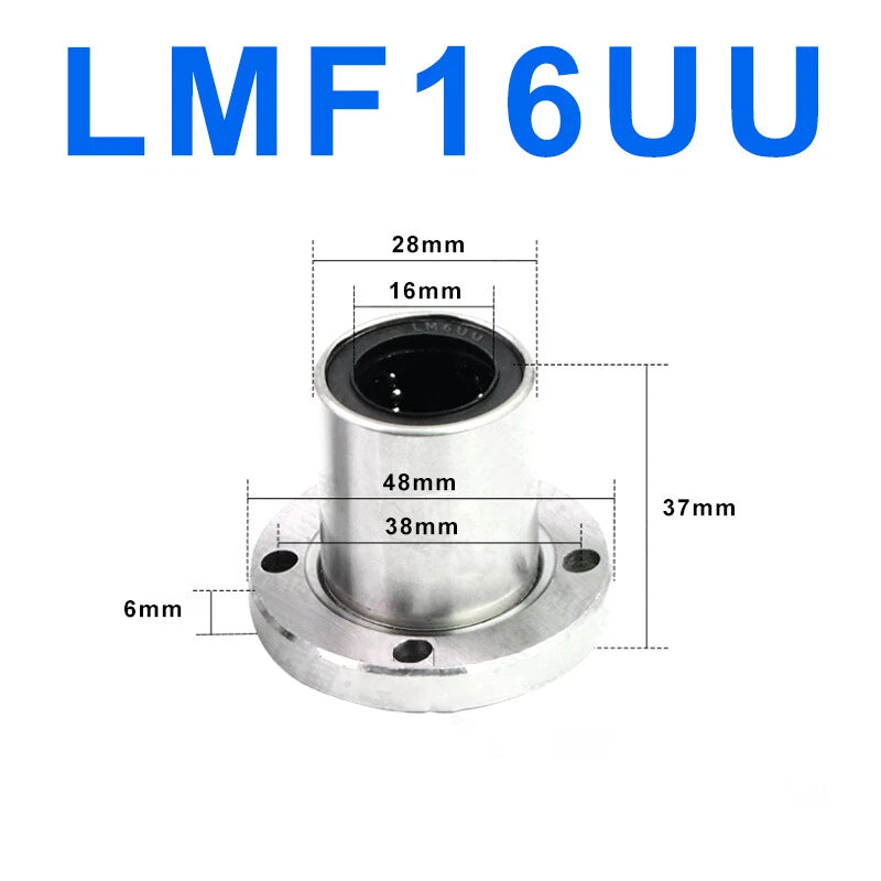 Round Flange Linear Motion Bearings LMF 6UU/8/10/12/13/16/20/25/30/35/40/50/60UU