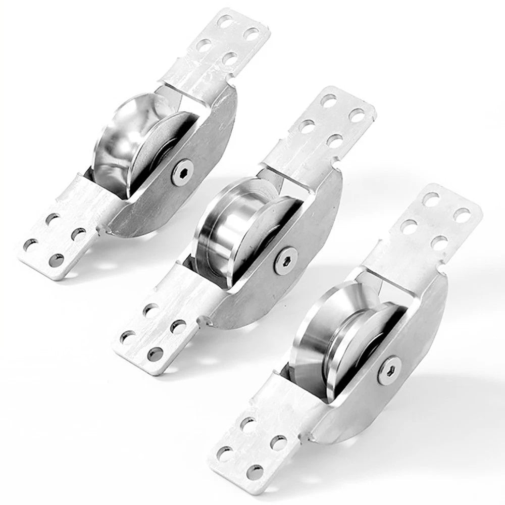 Stainless Steel Pulley Groove 22mm Sliding Door Roller Runner Wheel Track Pulley