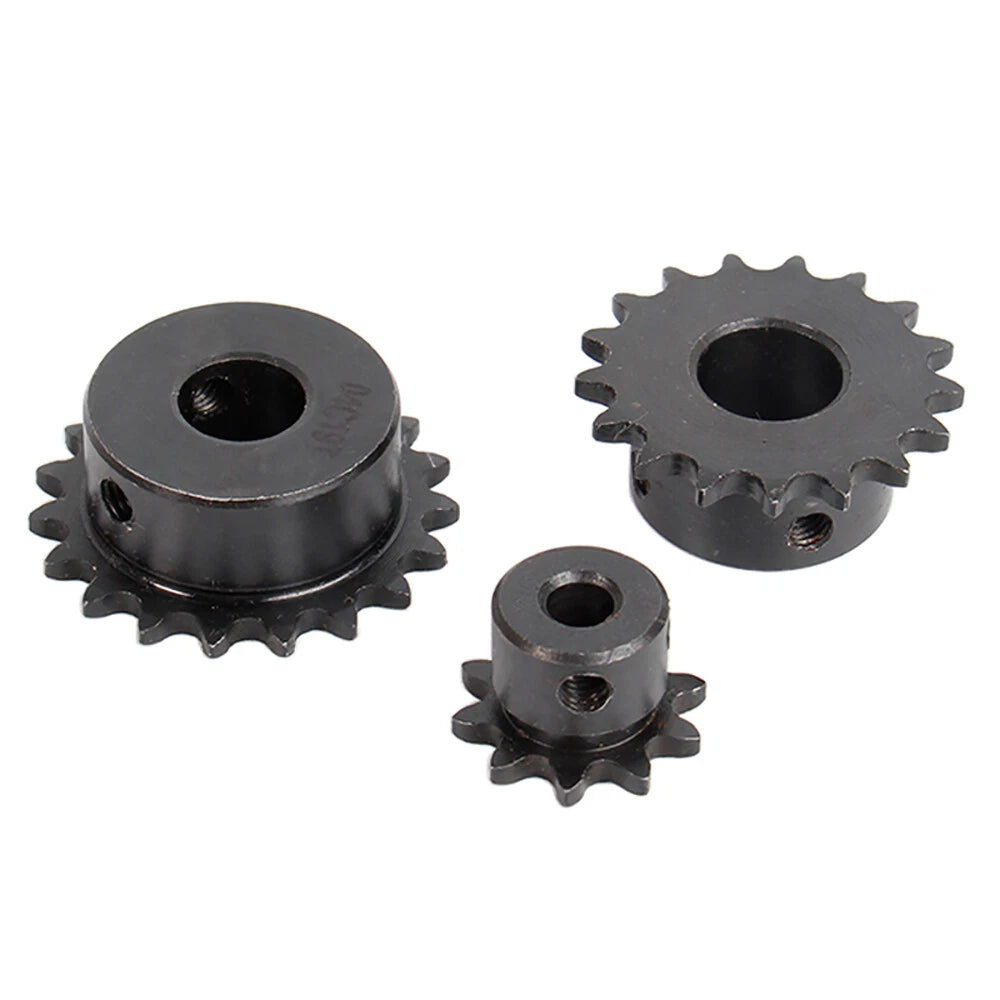 45#Steel Roller Chain Sprocket Wheel 04C Pitch 6.35mm 21~26 Teeth Bore 8~25mm