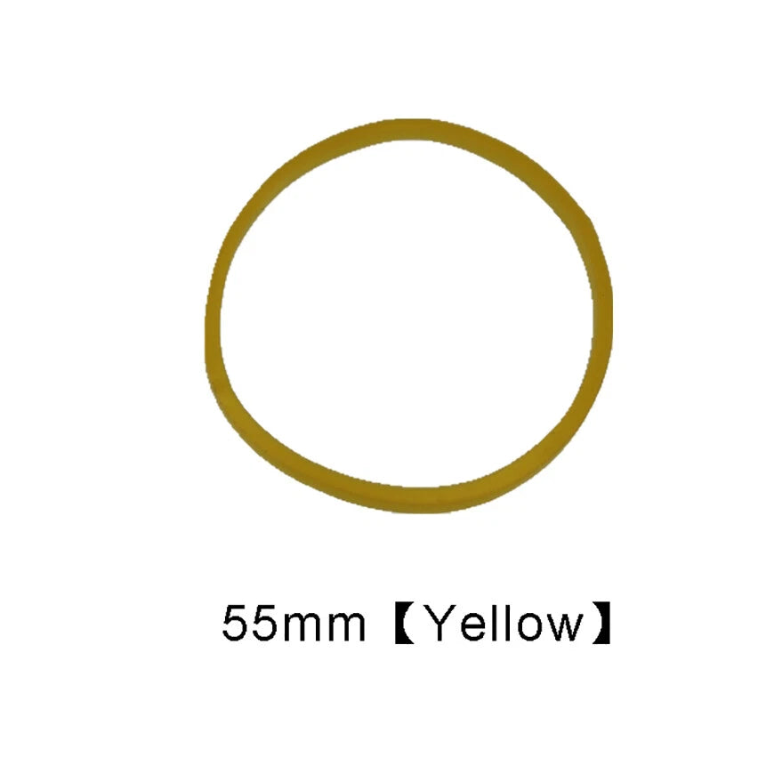 Round Rubber Drive Belts for Pulleys — 15 to 55mm Diameter, Multiple Colors