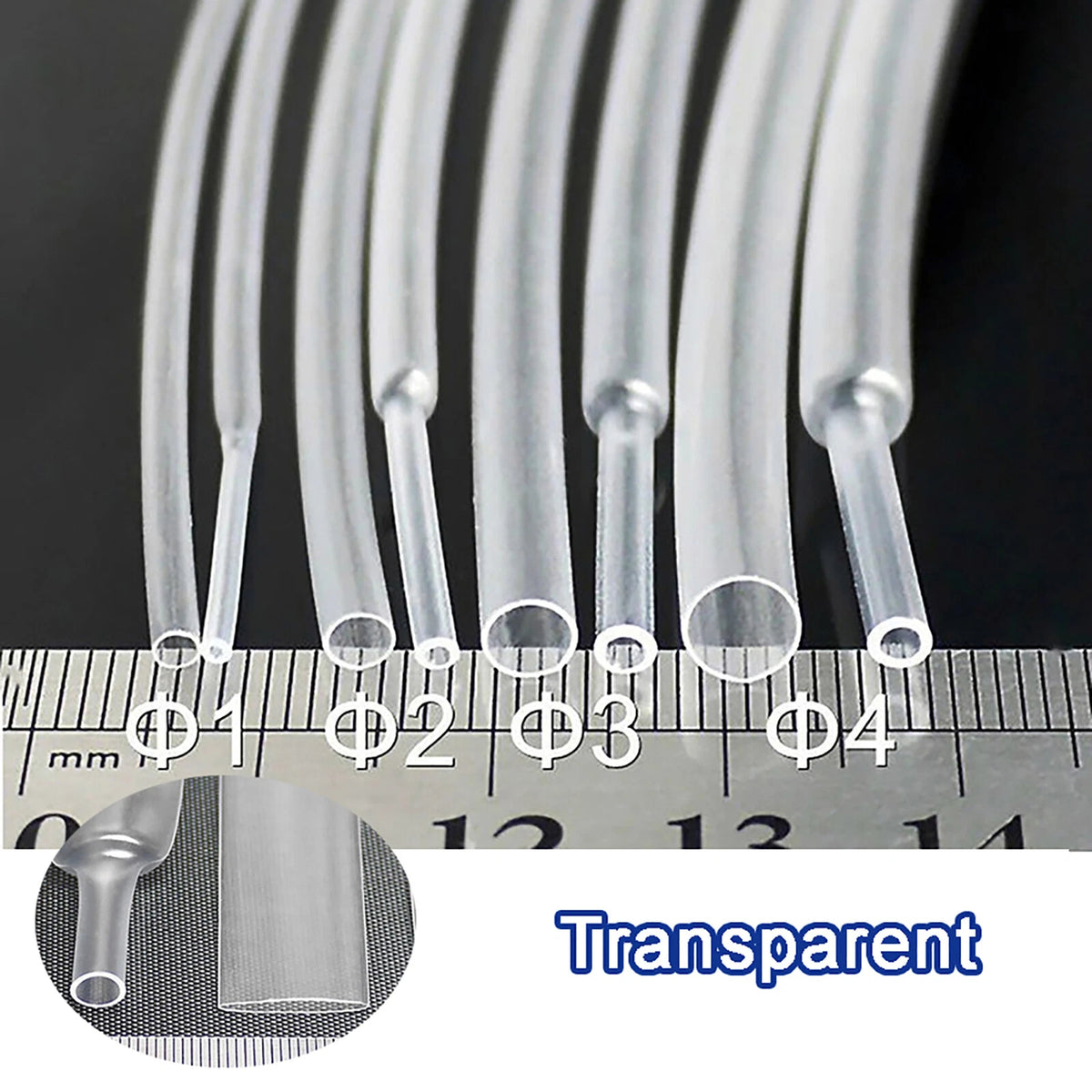 Heat Shrink Tube 2:1 Ratio – Multi-Color & Multi-Size Electrical Cable Sleeving