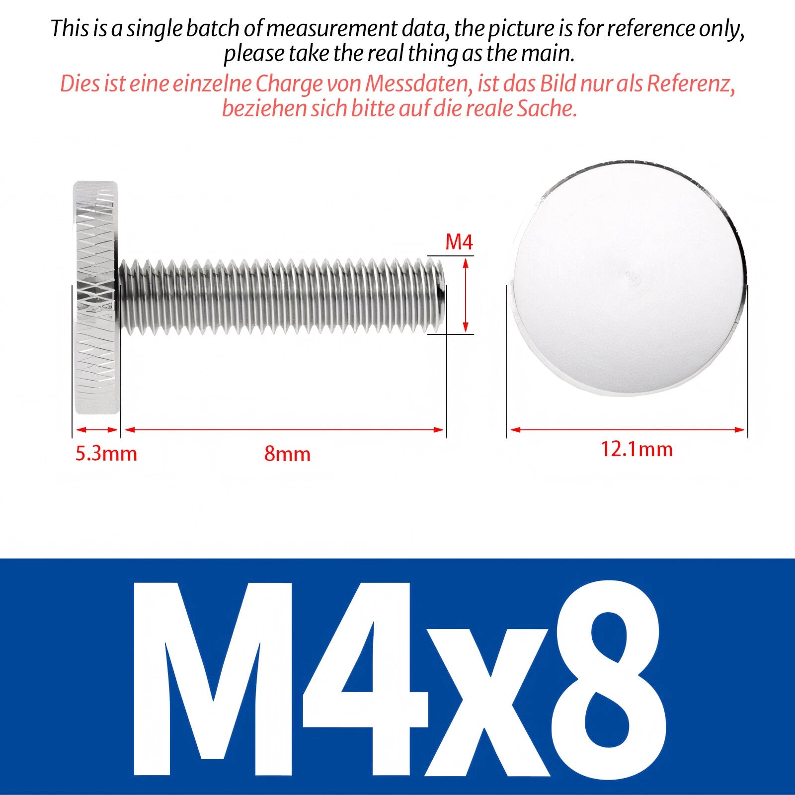 Knurled Thumb Screws Large Flat Head 304 A2 Stainless Steel M3 M4 M5 M6 M8 M10