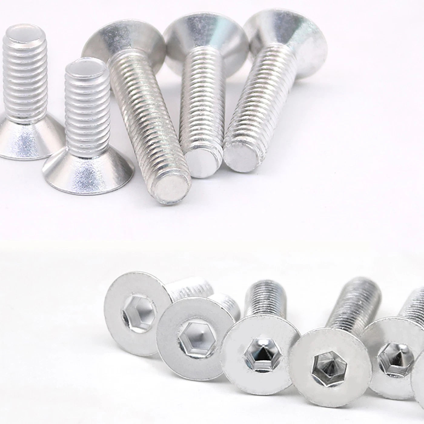 6063 Aluminium Allen Socket Countersunk Screws DIN 7991 — M2 to M8