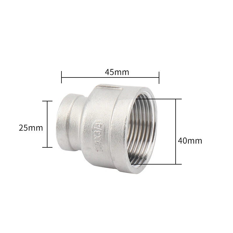 BSP Stainless Steel Reducing Bush — Female Thread Pipe Fitting