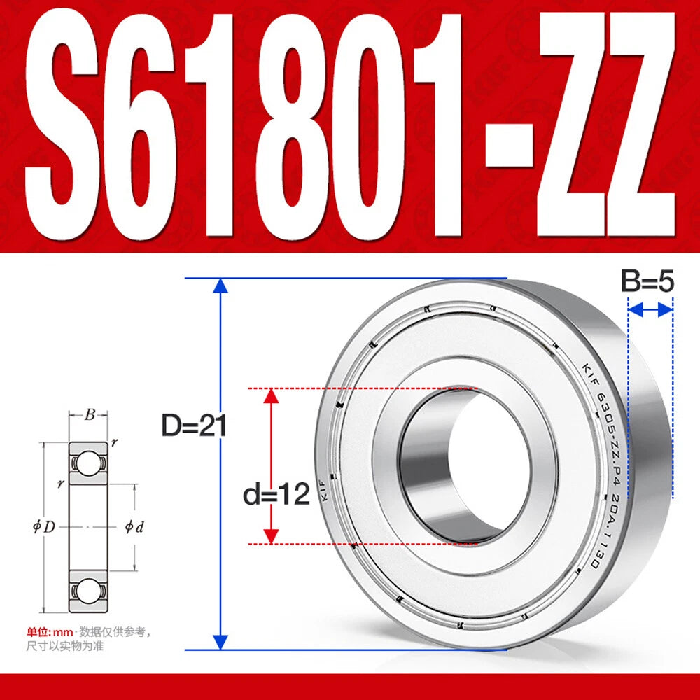 Miniature Stainless Deep Groove Ball Bearing Small Bearings Inner Dia-Ø 2mm-35mm