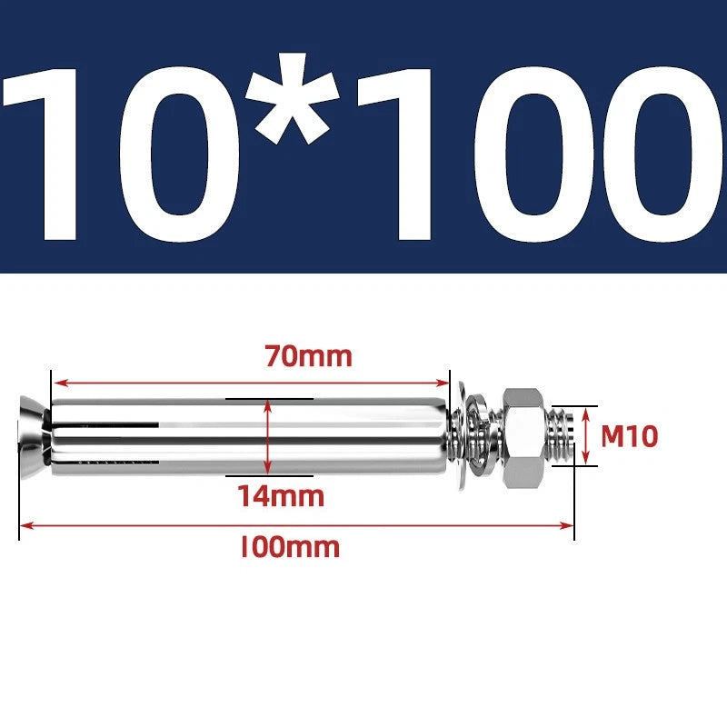 M6-M20 Stainless Steel Concrete Expansion Anchor Bolts – Extra Long