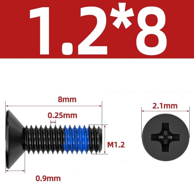 M1.2–M6 Phillips Flat Head Machine Screws | Carbon Steel | Black & Nickel Plated - HomeDIYer