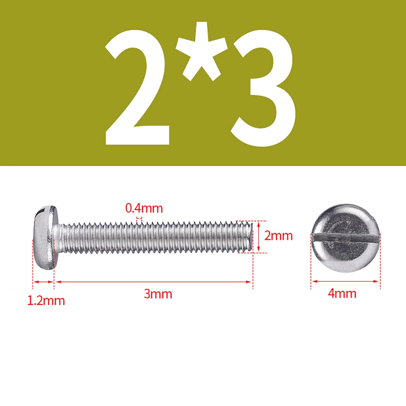 M1.6 to M10 Slotted Cheese Head Machine Screws | A2 Stainless Steel DIN 84