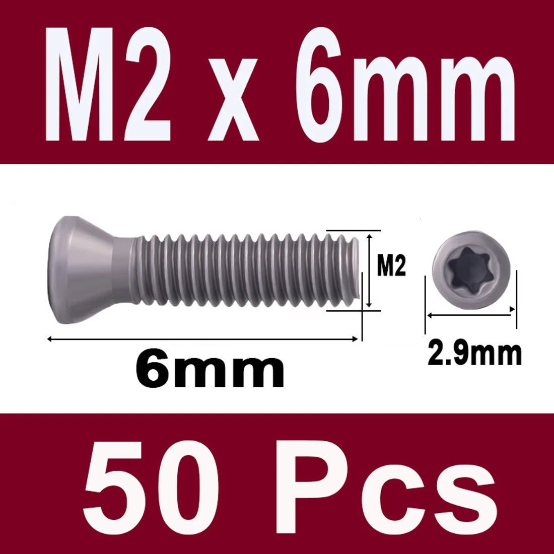 12.9 Grade Torx Flat Head Machine Screws — Carbon Steel, M1.6 to M6 - HomeDIYer
