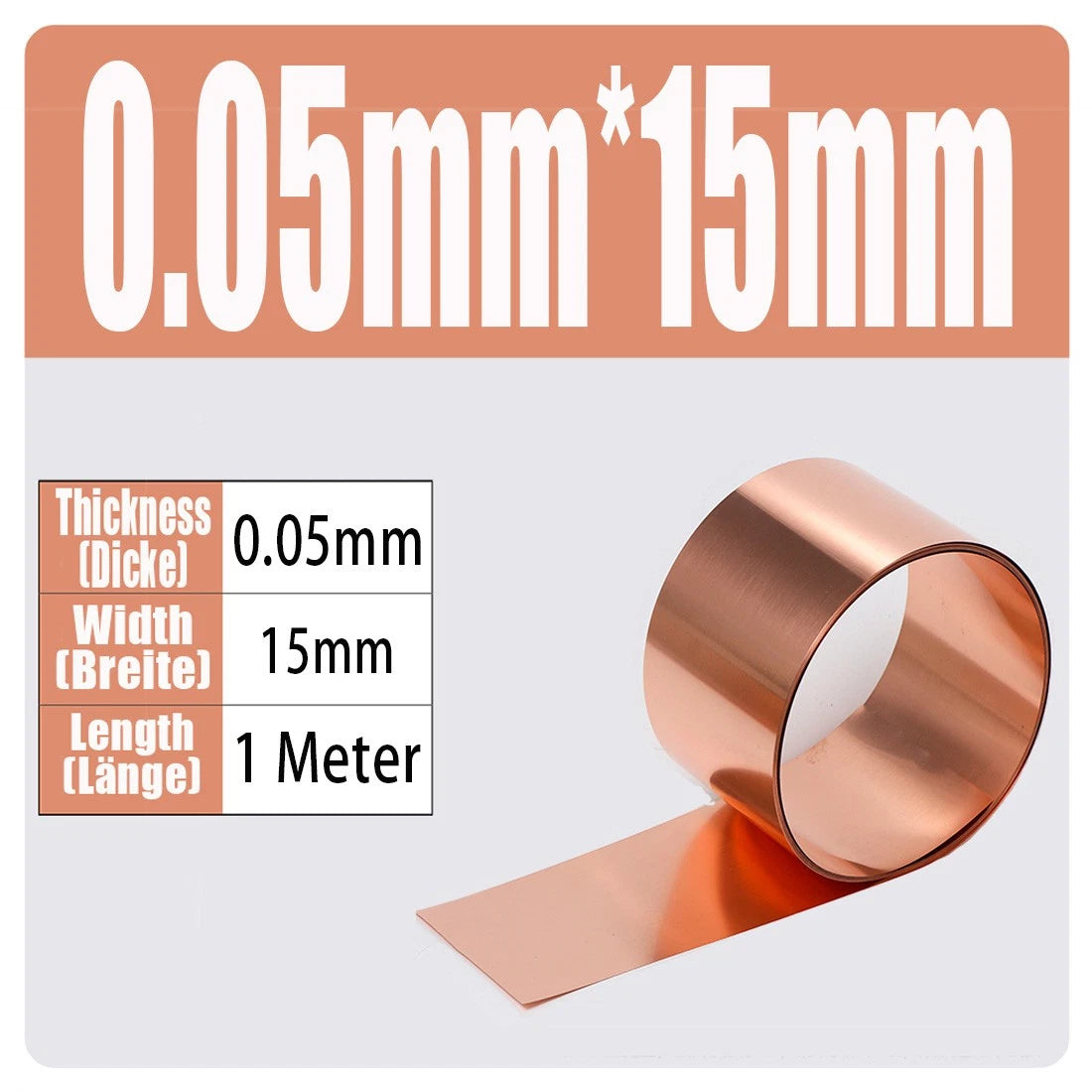 99.9% Flexible Pure Cu Metal Foil Plate Strip 0.01~1mm Thick Copper Sheet Roll