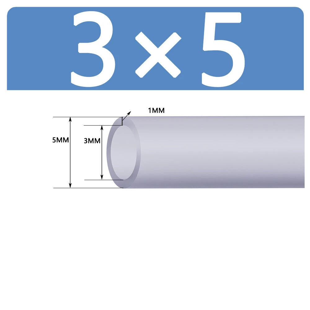 Silicone Vacuum Hose Pipe — White Rubber Tube for Water, Air & Coolant | ID 2mm–38mm