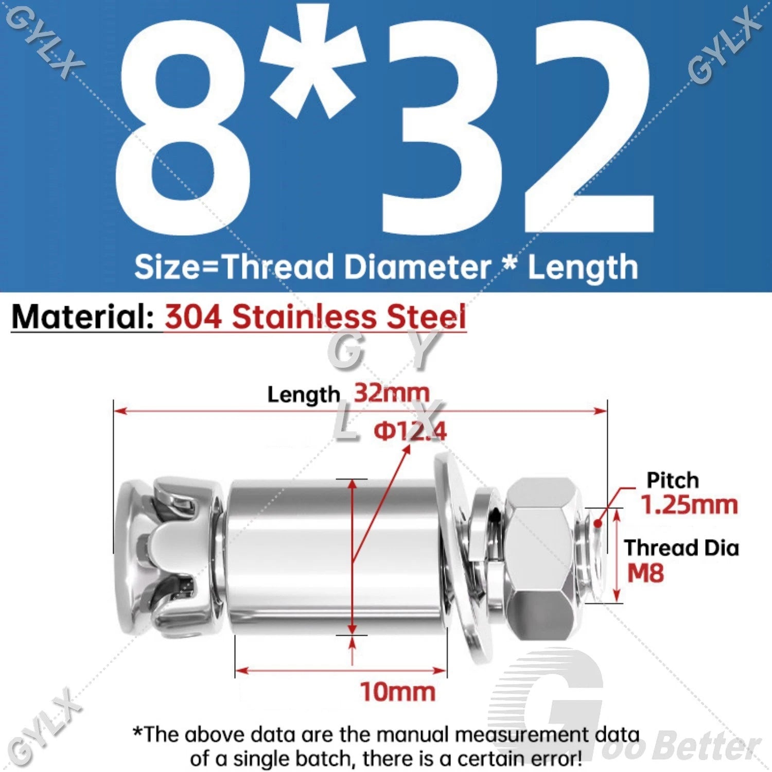 Stainless Steel Expansion Bolts for Marble & Stone — M6 M8 Heavy Duty Anchor Bolts