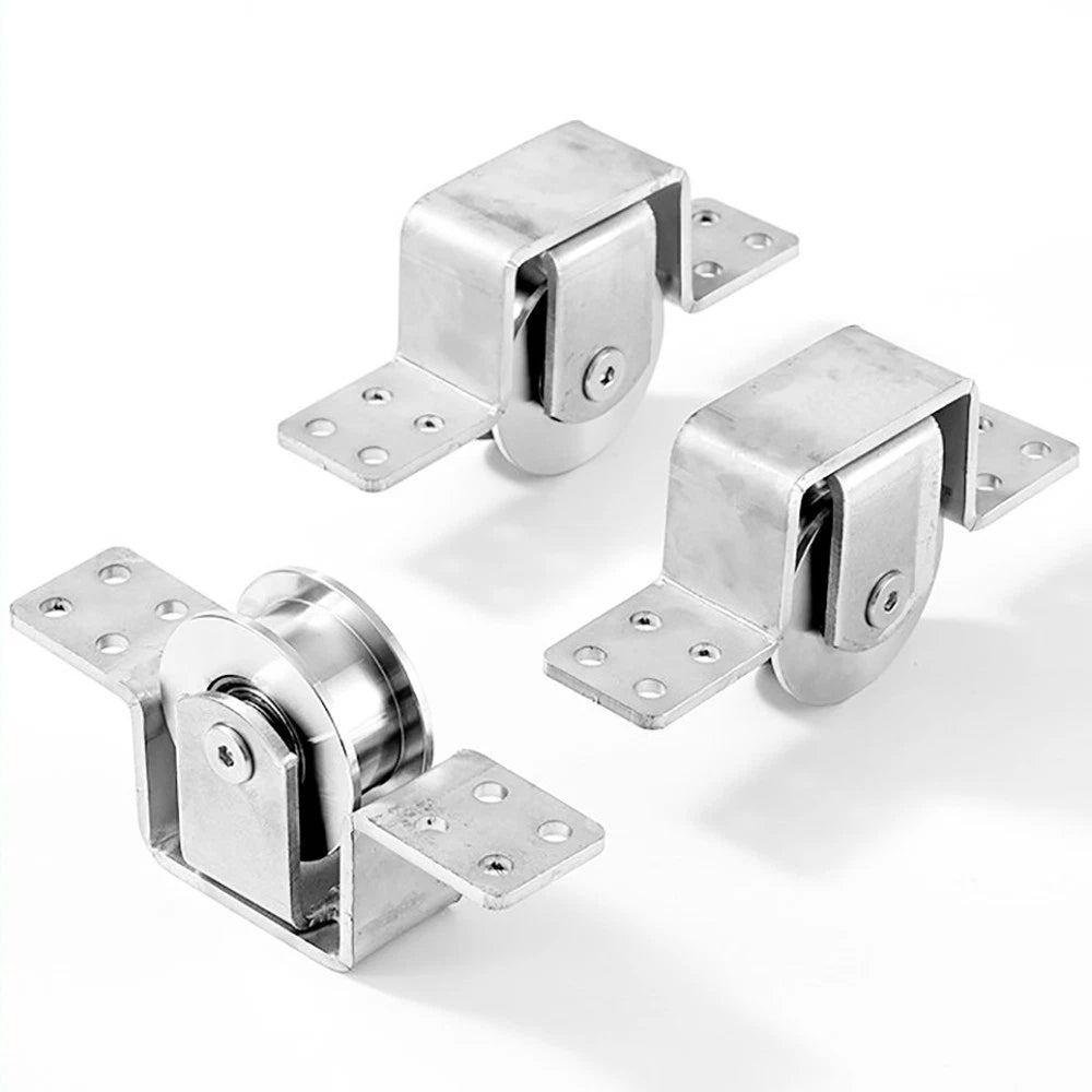 Stainless Steel Pulley Groove 22mm Sliding Door Roller Runner Wheel Track Pulley