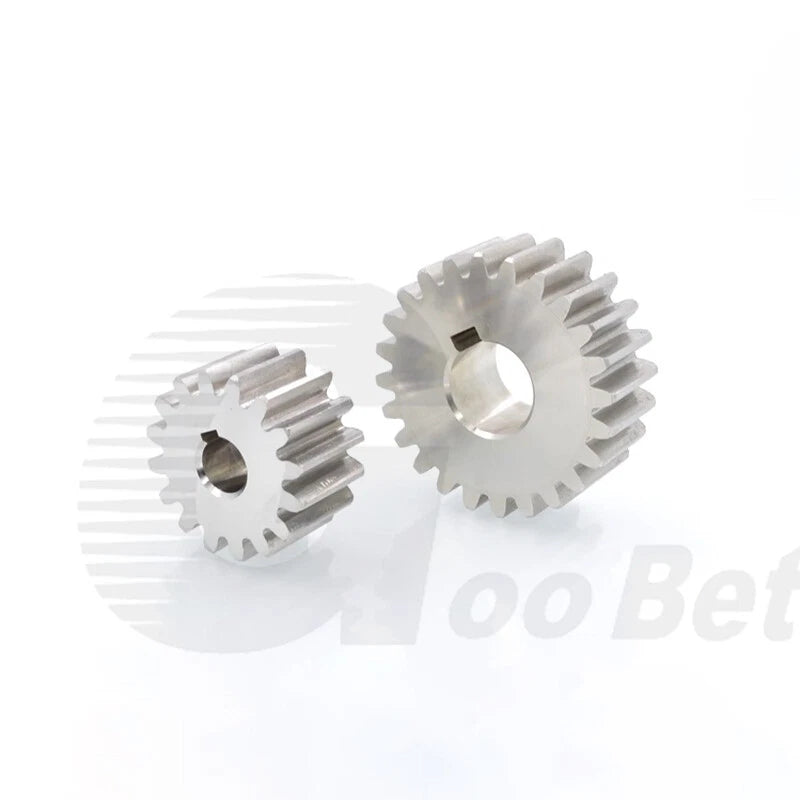Spur Gear Stainless Steel Module 1 1.5 2 Motor Pinion 12 to 100 Tooth Flat Gear