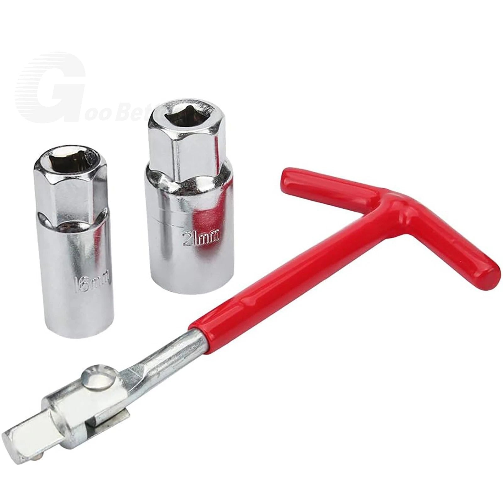 3Pc Spark Plug Socket Wrench T-Handle 5/8" & 13/16" Spark Plug Remover Installer
