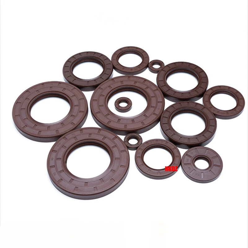 FKM Rubber TC Oil Seal Double Lip Rotary Shaft Seal ID 18–480mm
