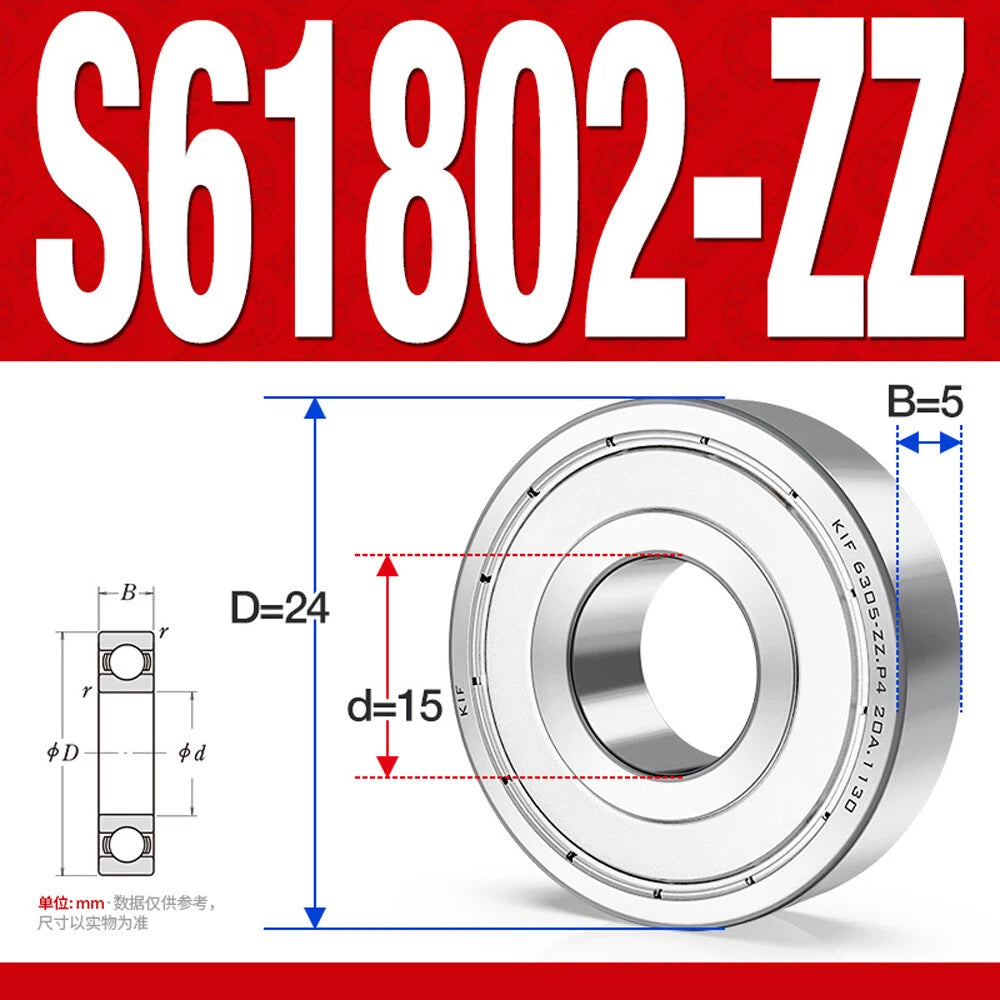 Miniature Stainless Deep Groove Ball Bearing Small Bearings Inner Dia-Ø 2mm-35mm