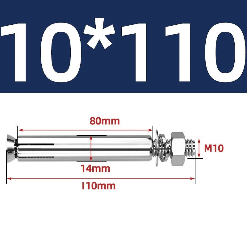 M6-M20 Stainless Steel Concrete Expansion Anchor Bolts – Extra Long