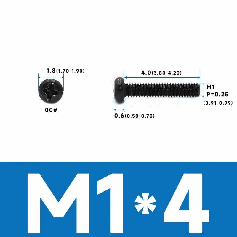 Phillips Pan Head Machine Screws – Carbon Steel M1 to M4, Multiple Lengths & Finishes - HomeDIYer