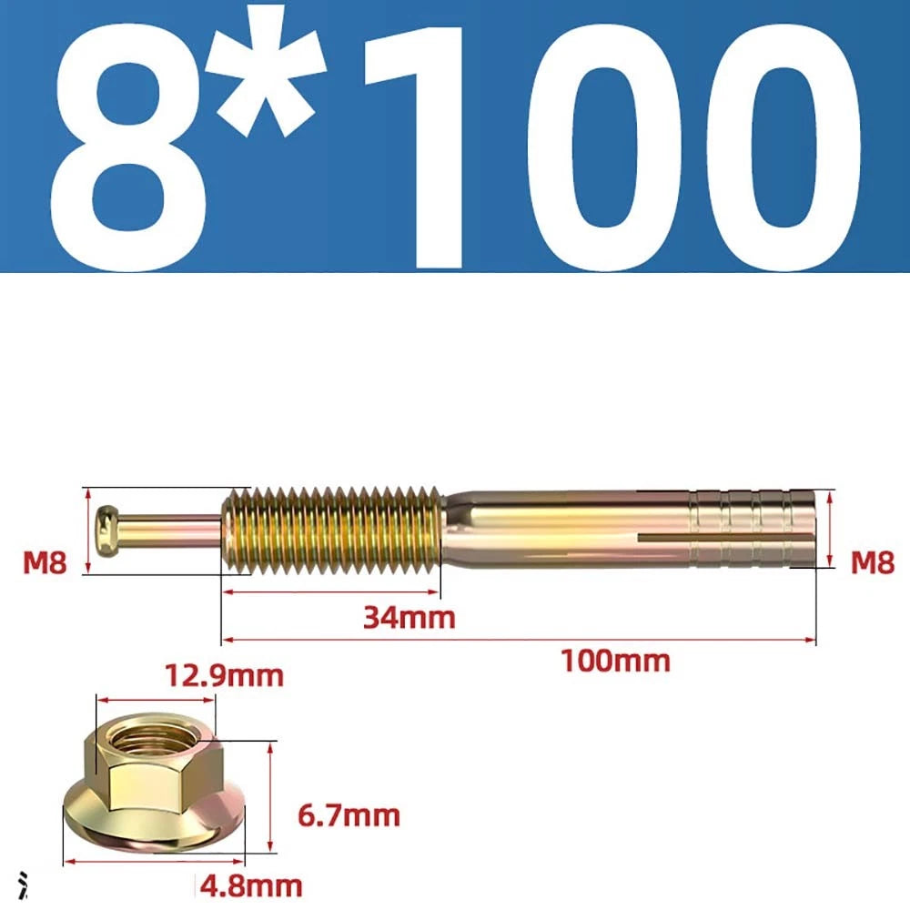 Carbon Steel Expansion Anchor Bolts — M6 to M24, 45mm to 250mm