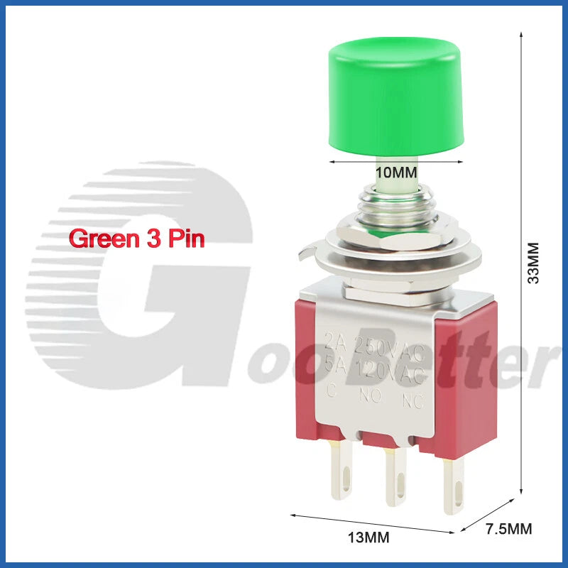 DPDT Mini Toggle Switch – 2 or 3 Position, 6-Pin, 125V/250V | Boat, Car & DIY