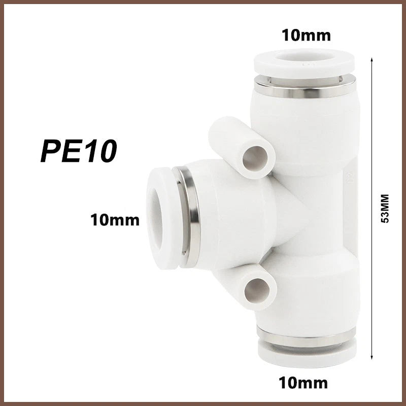 Pneumatic Push Fit Connectors Air Hose Speed Push In Fittings PU PE PY PG PEG