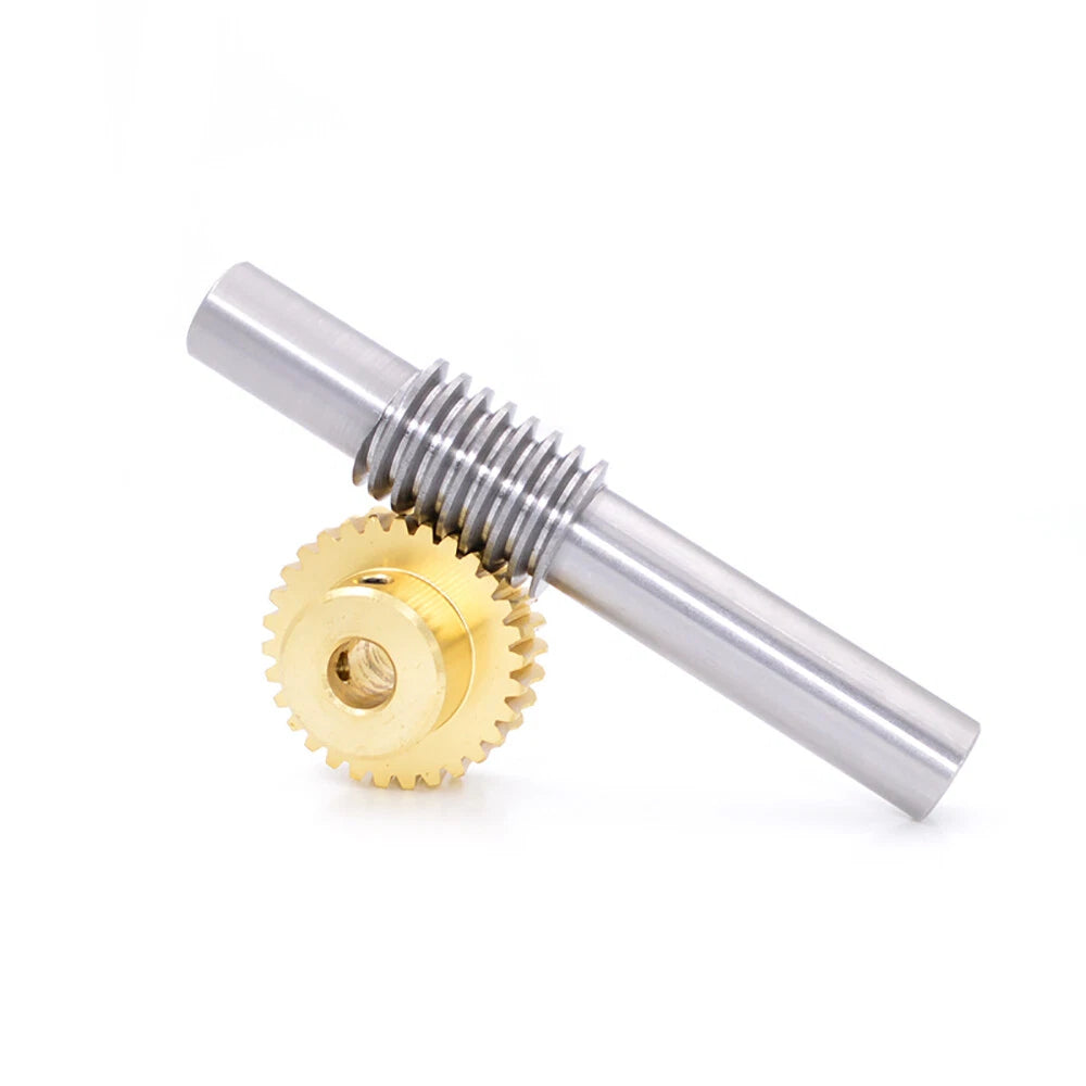 0.5/0.8/1/1.5 Module, 20 to 60 Teeth, Brass Worm Wheel Gear Shaft Hole 4mm-12mm
