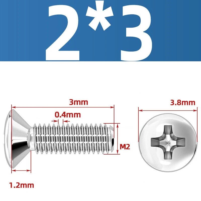 Phillips Oval Head Machine Screws Stainless Steel — M1.6 to M10, All Sizes - HomeDIYer