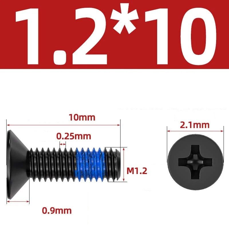M1.2–M6 Phillips Flat Head Machine Screws | Carbon Steel | Black & Nickel Plated - HomeDIYer