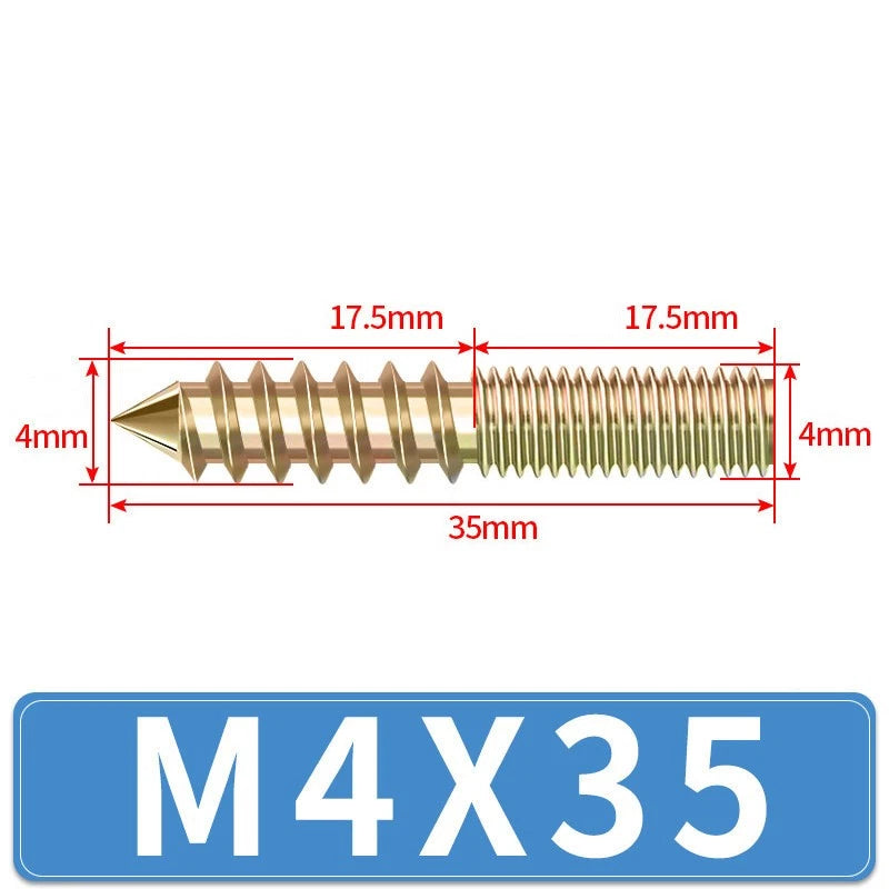 Galvanized Double-Ended Threaded Studs M4 M5 M6 M8 M10, Fully & Half Thread