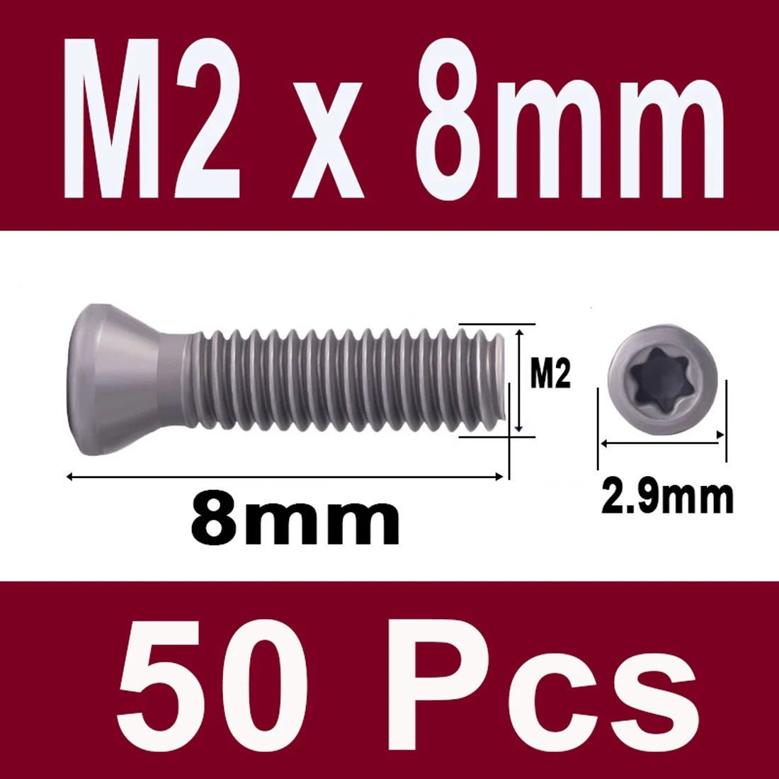 12.9 Grade Torx Flat Head Machine Screws — Carbon Steel, M1.6 to M6 - HomeDIYer