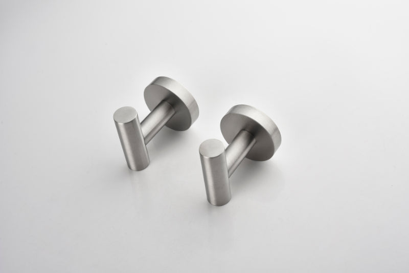 6-Piece Stainless Steel Bathroom Towel Rack Set – Wall Mount, Brushed Nickel, Complete Hardware Kit
