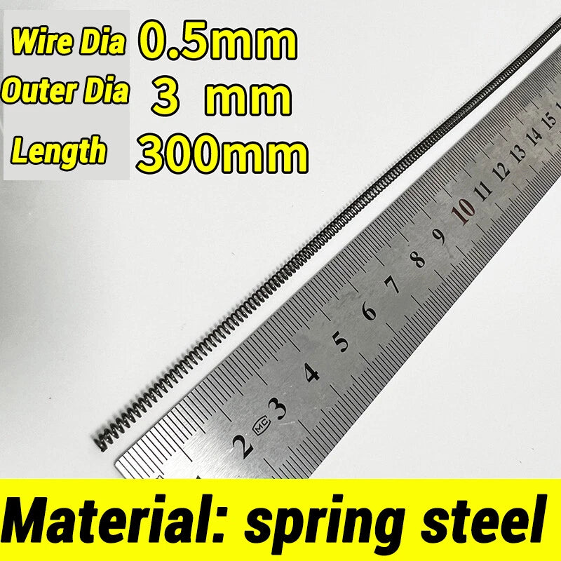 Compression Spring Various Size 2-60mm Diameter & 300mm Length Pressure Small