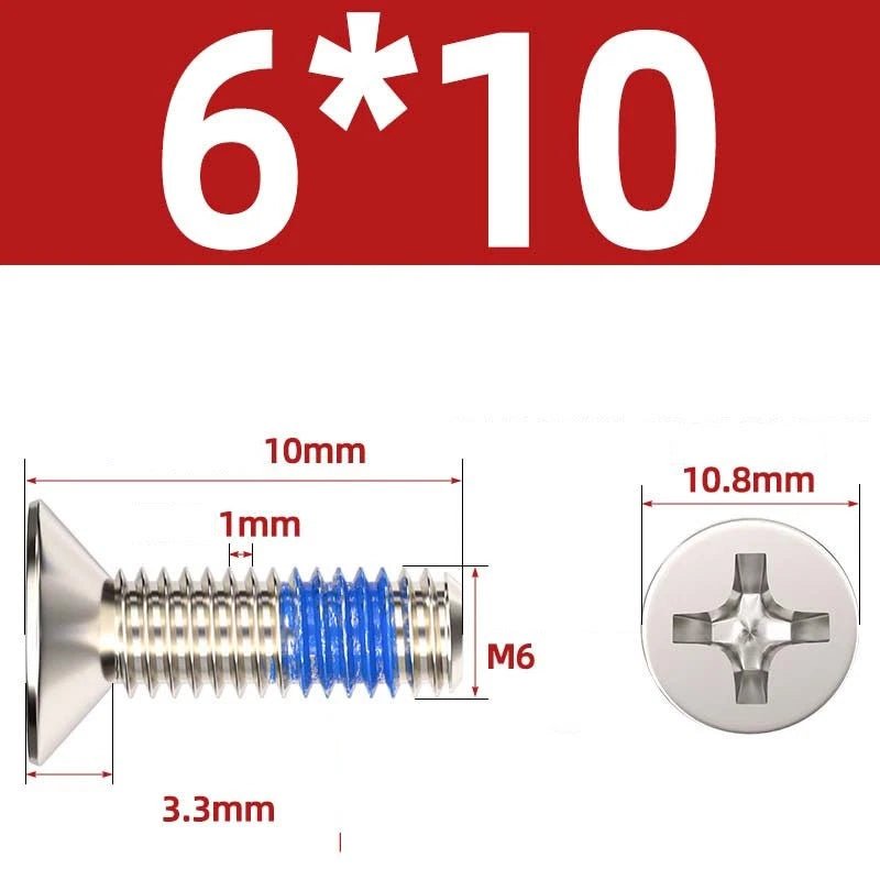 M1.2–M6 Phillips Flat Head Machine Screws | Carbon Steel | Black & Nickel Plated - HomeDIYer
