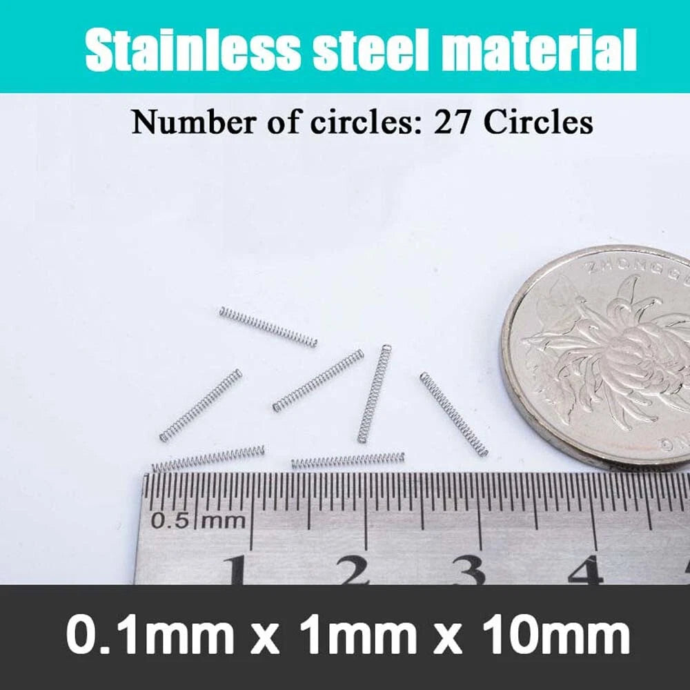 Stainless Steel Compression Springs Steel wire 0.1 mm small coil spring 5-20mm