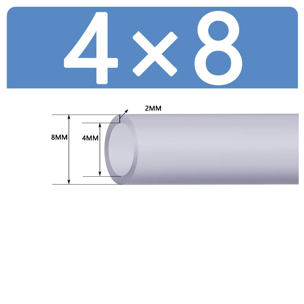 Silicone Vacuum Hose Pipe — White Rubber Tube for Water, Air & Coolant | ID 2mm–38mm